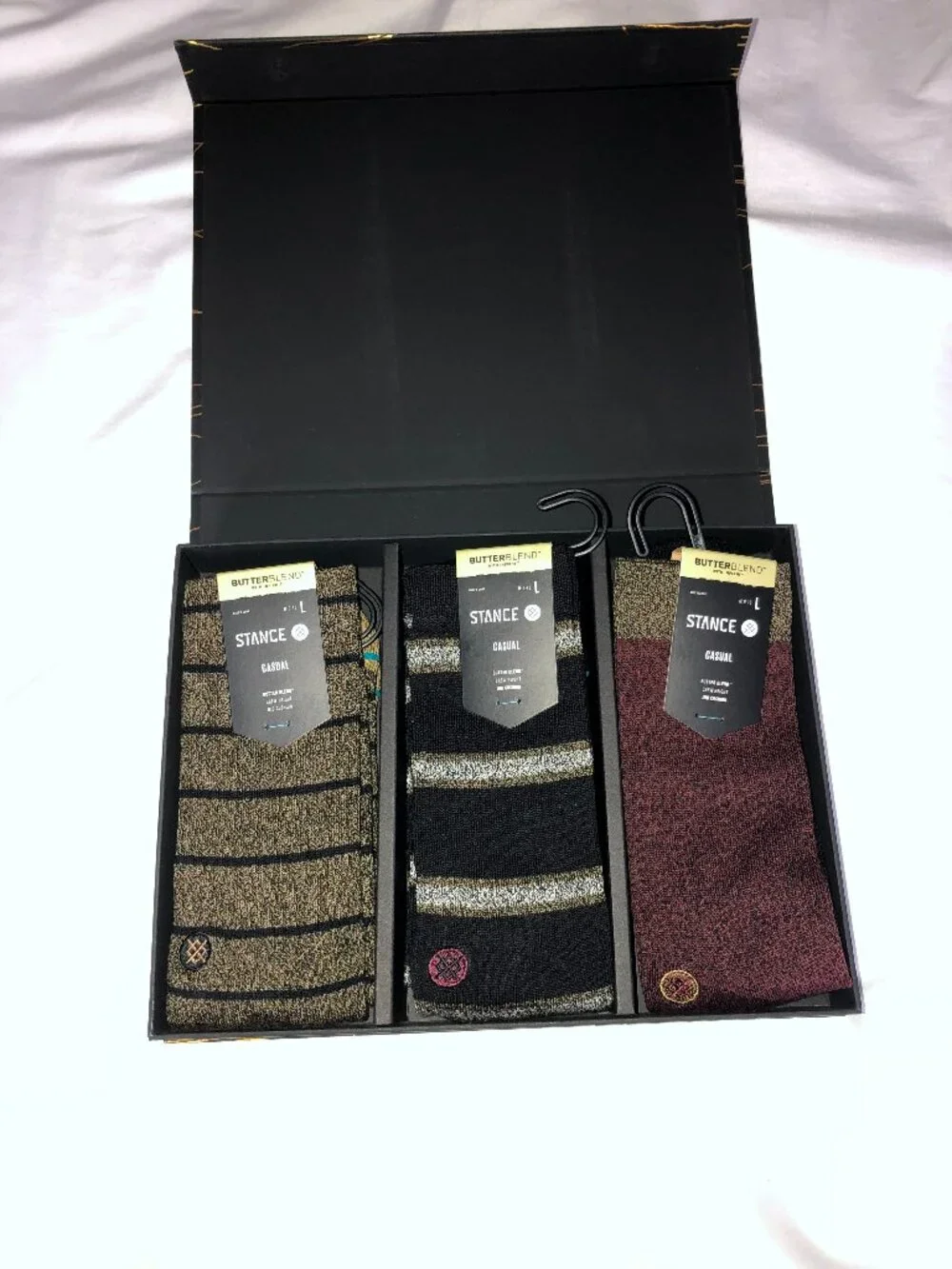 Stance McGregor Butter Blend 3 Pack Socks Gift Box Size L